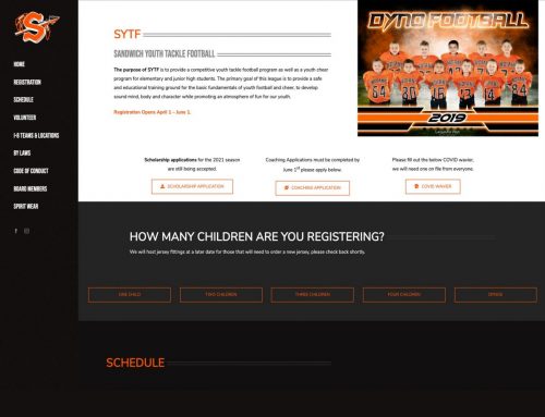 SYTF Website Design