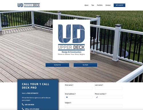 Upper Deck Design & Construction Website Design